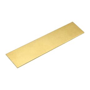 uxcell Brass Sheet, 1Pcs 8" x 2" x 0.12" H62 Metal Sheets Plates for Crafts, Electrical Repairs, Industry