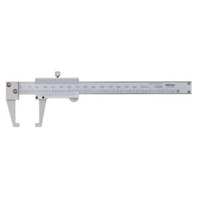 Mitutoyo 536-151 Vernier Caliper, Stainless Steel, Neck Style Jaw, 0-150mm Range, +/-0.05mm Accuracy, 0.05mm Resolution