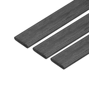 uxcell Carbon Fiber Strip Bars 2x10mm 400mm Length Pultruded Carbon Fiber Strips for Kites, RC Airplane 3 Pcs
