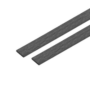 uxcell Carbon Fiber Strip Bars 0.5x3mm 400mm Length Pultruded Carbon Fiber Strips for Kites, RC Airplane 2 Pcs