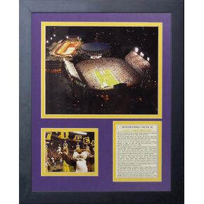Legends Never Die Louisiana State Tigers Tiger Stadium Framed Photo Collage, 11 by 14-Inch