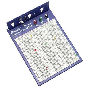 Pro'sKit 900-249 Round Hole Breadboard, 2420 Tie Points, ABS/Phosphor Bronze