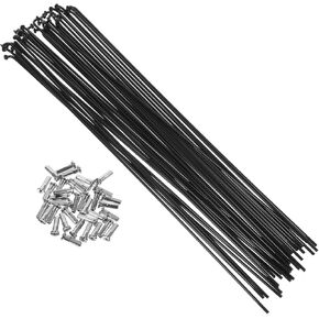 Bike Spokes 36Pcs 14G J Bend Bike Spokes, Steel Bicycle Spokes and 260mm for Bike, Mountain Bike Spoke Replacement Bike Spoke