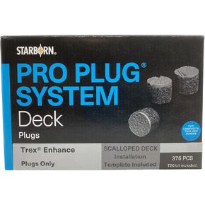 Starborn Industries Pro Plug System PXA633375 for Trex Enhance Foggy Wharf Decking, 375 Plugs