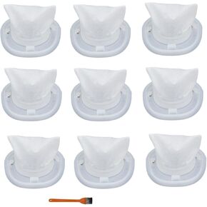 7-Pack Washable Replacement Filters (HNVCF10) for BLACK+DECKER Vacuum Models: HNVC215B10 / HNVC215B12AEV / HNVC220BCZ10FF / HNVC220BCZ01