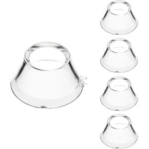 OnFireGuy 5 pcs Clear Round Reversible Cone Display Stands | Decorative Golf Ball Display Holder Stand | Elegant Display Stand For Marbles | Perfect for Showcasing Golf Balls and Decorative Eggs