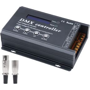 XUNATA High Voltage 110V 120V RGB LED Neon Strip DMX Decoder Light Controller US Plug for AC100-240V LED Lighting (Grey) in Saudi Arabia
