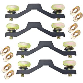Moving Head Light Bridge Connector Truss Clamp Bracket (4 Pack), Fast-Lock Connector Bracket, Aluminium Alloy, 5.51 inches (140mm) Connector Spacing, Mounting Hole 13mm