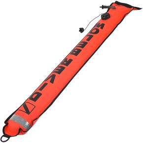 Surface Marker Buoy, 6FT Scuba Diving Surface Marker Signal Tube, High Visibility Inflatable Scuba Signal Tube, Accessory for Diver Location Marker