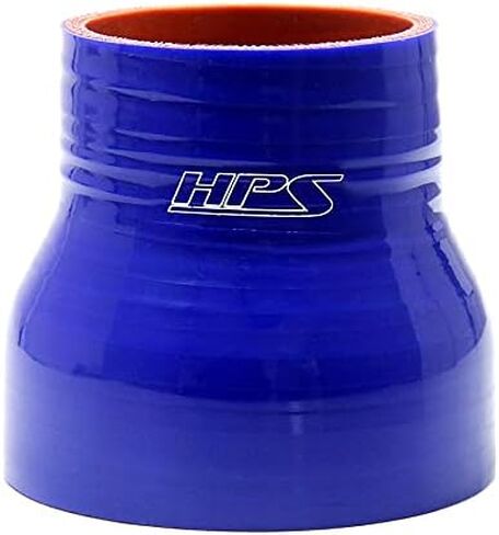 HPS HTSRNBLUE-193 1.25" - 1.75" ID, 3" Length, Silicone Reducer Coupler Hose, High Temp 4-Ply Reinforced, Silicone, Blue in Saudi Arabia