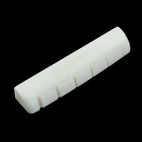 Muertenze 6 String Electric Guitar Bone Nut, 42mm Bone Slotted Electric Guitar Nut Flat Bottom for LP Style Electric Guitar Folk Acoustic Guitar White.(Nut: 42 x 4.5 x 3.5mm, 1 Pieces) in Saudi Arabia