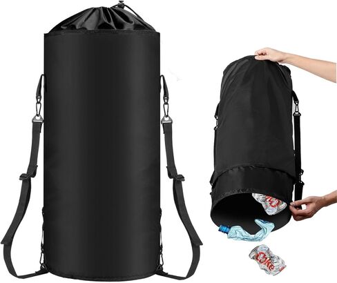 Portable Boat Trash Bag - 600D Collapsible Marine Boat Garbage Can Fishing Boats Accessories Essentials, Waterproof Camping Storage Bags for Outdoor Boating Pontoon Kayak Yacht Men Gifts in Kuwait