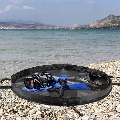Wetsuit Bag Waterproof, Wetsuit Changing Mat, 600D Thickened Sturdy Waterproof Dry-Bag for Surfers with Self Storage Bag in Kuwait