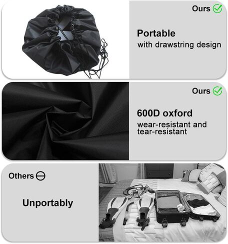 Wetsuit Bag Waterproof, Wetsuit Changing Mat, 600D Thickened Sturdy Waterproof Dry-Bag for Surfers with Self Storage Bag in Kuwait