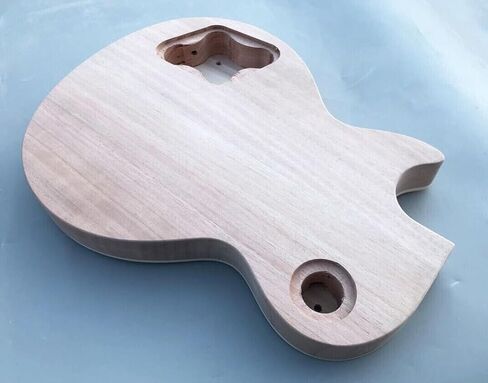 طقم جيتار يمكنك صنعه بنفسك مصنوع من قشرة خشب الماهوجني لهب القيقب 22 فريت 24.75 بوصة مجموعة رقبة رأس الموز في in Kuwait