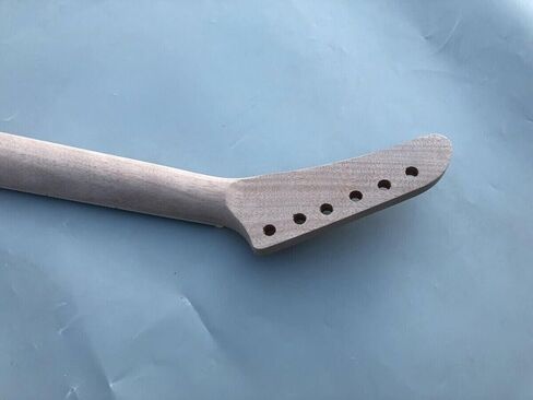 طقم جيتار يمكنك صنعه بنفسك مصنوع من قشرة خشب الماهوجني لهب القيقب 22 فريت 24.75 بوصة مجموعة رقبة رأس الموز في in Kuwait