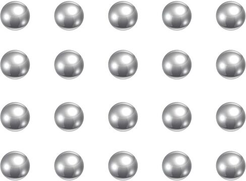uxcell 50pcs 2.5mm Chrome Steel Bearing Balls G5 Precision in Saudi Arabia