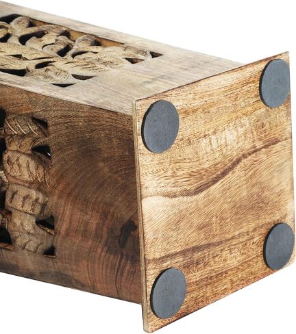 Wooden Hand-Craved Umbrella Stand Umbrella Rack Walking Canes Storage Rack for Home Office Entryway in Saudi Arabia
