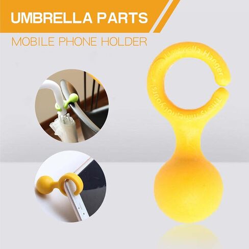 8 قطع خطاف تعليق المظلة، خطاف مظلة الجاذبية الملونة، مظلة مكتب كرسي المكتب، حامل تخزين مظلة بخطاف، منظم TPE لتعليق المظلات مناسب للمنزل والمكتب الداخلي in Kuwait