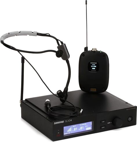 Shure Wireless Microphone System with Bodypack and SM35 Headworn Mic, SLXD14/SM35-G58 in Saudi Arabia