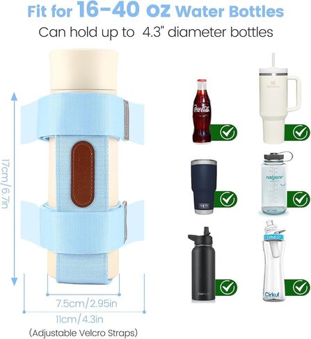 OUTXE 2 Pack Bogg Bag Cup Holder for Stanley, Large Drink Holder Compatible with All Bogg Bag, Adjustable Cup Holder Attachment, 40 oz Water Bottle Accessories for Simply Southern Bogg Bag in Saudi Arabia