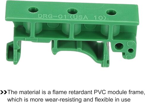 MECCANIXITY PCB DIN Rail Mounting Bracket Carrier Clips, for 35mm DIN Rail Green, 10 Sets in Saudi Arabia