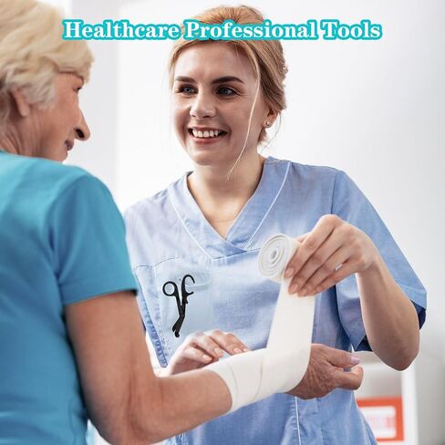 قطعتان من مقصات الصدمات، مقصات الاستجابة للطوارئ مقاس 5.9 بوصة، مقص طبي من الفولاذ المقاوم للصدأ، مقص ضمادة مع حلقة تسلق، مقص جراحي لعمال EMT والممرضات والأطباء in Saudi Arabia