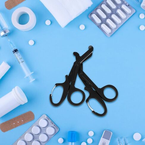 قطعتان من مقصات الصدمات، مقصات الاستجابة للطوارئ مقاس 5.9 بوصة، مقص طبي من الفولاذ المقاوم للصدأ، مقص ضمادة مع حلقة تسلق، مقص جراحي لعمال EMT والممرضات والأطباء in Saudi Arabia