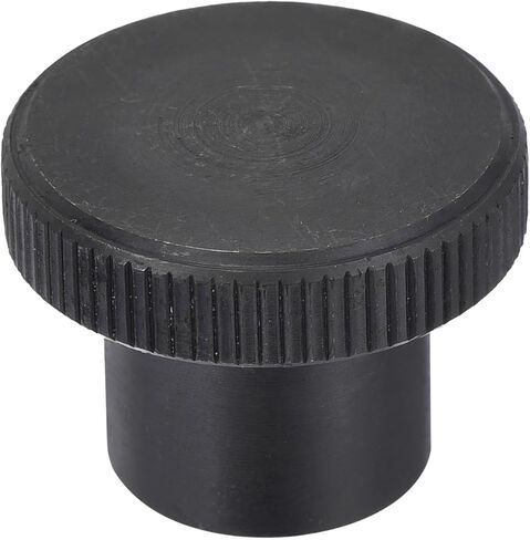 uxcell 1/4"-20 Knurled Thumb Nuts, 1Pcs Carbon Steel High Head Female Threaded Round Grip Knob Locking Nuts Fasteners Nuts, Black in Saudi Arabia