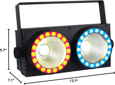 LED Stage Lights 200W LED COB Blinder Light with RGB Pixel DMX Controlled Sound Activated Auto Play DJ Light for Wedding Music Show Dance Party Stage Lighting in Saudi Arabia