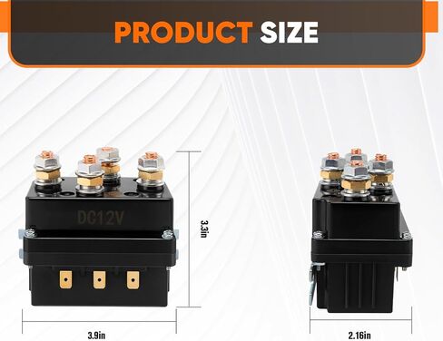 مرحل الملف اللولبي للونش، مرحل الملف اللولبي للونش 12 فولت 500 أمبير للتحكم في الرافعة 8000-15000 رطل ATV UTV 4WD SUV in Kuwait