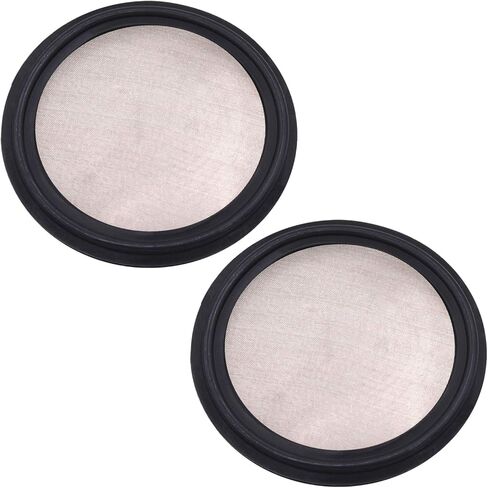 DERNORD 2" FKM Sanitary Gasket w/Stainless Screen - Tri Clamp Clover （Pack of 1） (6 Mesh) in Saudi Arabia
