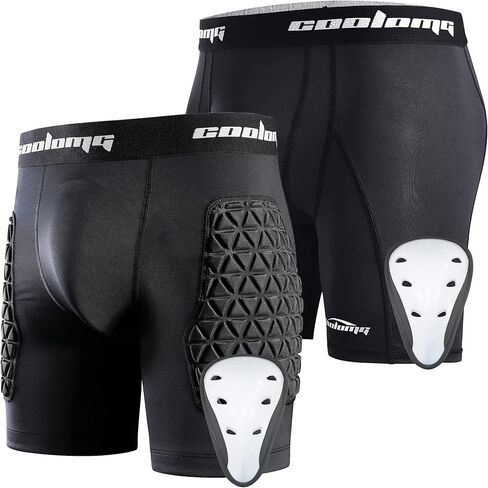 CoolOMG شورت شبابي منزلق مع كوب للبيسبول وكرة القدم والهوكي والكرة اللينة S in Kuwait