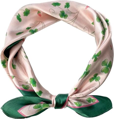 Tolzorai 100% Pure Mulberry Silk Square Hair Scarf Satin Designer For Women's High-grade 21"x21" Fashion Neckerchief in Saudi Arabia