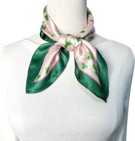 Tolzorai 100% Pure Mulberry Silk Square Hair Scarf Satin Designer For Women's High-grade 21"x21" Fashion Neckerchief in Saudi Arabia