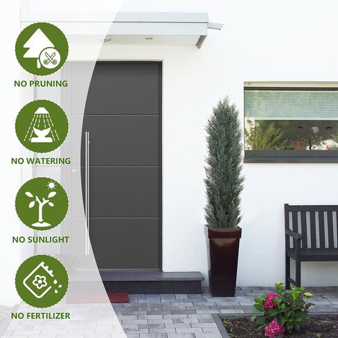 THE BLOOM TIMES 3ft Topiary Trees Artificial Outdoors Set of 2 Pack Fake Outdoor Cedar Pine Plants 36 inch Faux Topiary Outdoor Bushes Artificial Shrubs for Outdoors Front Porch 3 Foot in Saudi Arabia