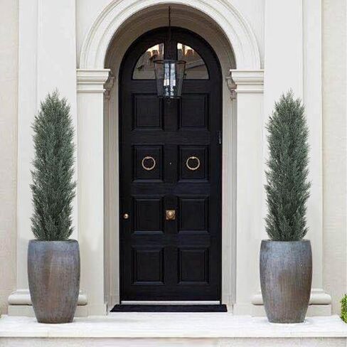 THE BLOOM TIMES 3ft Topiary Trees Artificial Outdoors Set of 2 Pack Fake Outdoor Cedar Pine Plants 36 inch Faux Topiary Outdoor Bushes Artificial Shrubs for Outdoors Front Porch 3 Foot in Saudi Arabia
