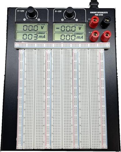 مجموعة لوحة تجارب تعمل بالطاقة 5-15 فولت و1.0 أمبير مع شاشات LCD مزدوجة الجهد والتيار للنماذج الأولية المتقدمة in Kuwait
