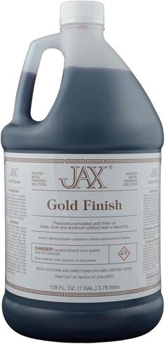 JAX Gold Finish - Metal Finishing Solution - Antique Finish without Heat or Electricity - 2 Ounce in Saudi Arabia