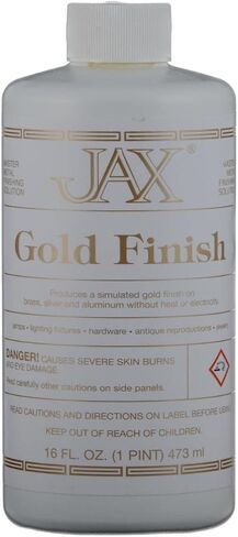 JAX Gold Finish - Metal Finishing Solution - Antique Finish without Heat or Electricity - 2 Ounce in Saudi Arabia