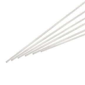MECCANIXITY 6Pcs 304 Stainless Steel Round Rods Bar, 5mm x 100mm for Various Shaft DIY Craft Model Car Plane Ship
