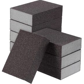 Sanding Sponge, Sanding Blocks, Washable and Reusable Sand Sponge Kit, 8 Pieces (Fine Grade)