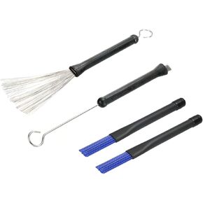 MECCANIXITY Retractable Drum Wire Brushes Drum Brushes Percussion Brush Stick for Jazz Acoustic Rock Band Music Lover 1 Pair