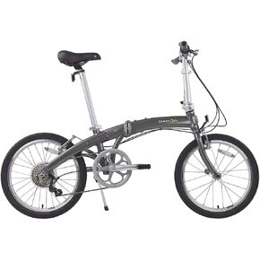 Dahon MU D8 Folding Bike Custom V-Brakes, V Clamp Technology Frame and Adjustable Handlepost (Rock)