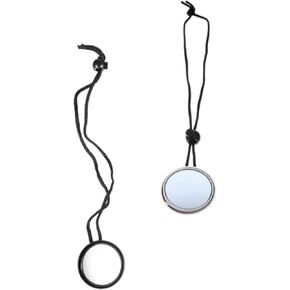 2pcs 360 Diving Mirror Round Mirror Glass Mirror Lanyard Dive Mirror Hanging Round Mirror Diving Mirror with Rope Diving Equipment Adjustable Diving Rearview Mirror Diving Supplies