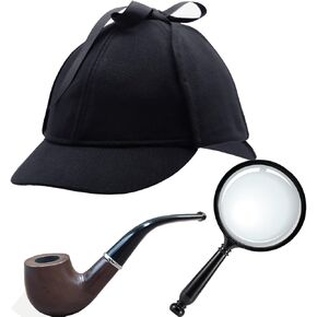iovgm Classic Detective Deerstalker Hat Costume Cosplay Hat for Unisex