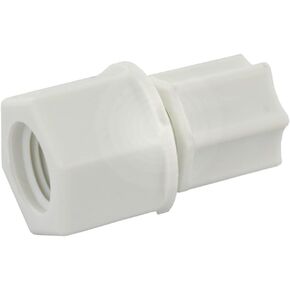 IPW Industries Inc-Jaco (1564PPG)- Reducing Union Fitting with Ferrule Nut and Integral Sleeve - Polypropylene 3/8" OD x 1/4" OD/Plastic Gripper (High Pressure 220 PSI)
