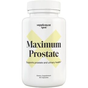 Maximum Prostate Supplements for Men – 600 mg Beta Sitosterol & 100 mg DIM Supplement Per Serving – Prostate Health Supplements for Men for Prostate Support & Bladder Control (60 Caps)