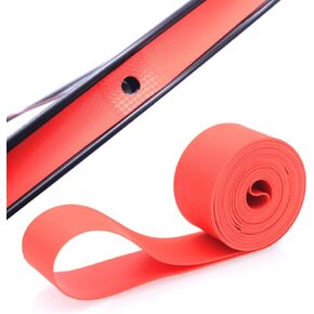 4Pack Tubeless Rim Tape 700C x 18mm – Red | High-Pressure, Puncture Resistant Bike Tire Liner for Mountain & Road Bicycles with 2 Free Bike Tire Levers