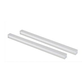Unifizz Acrylic Square Rod,Clear,15mmx15mmx350mm,Solid Plastic PMMA Bar 2pcs